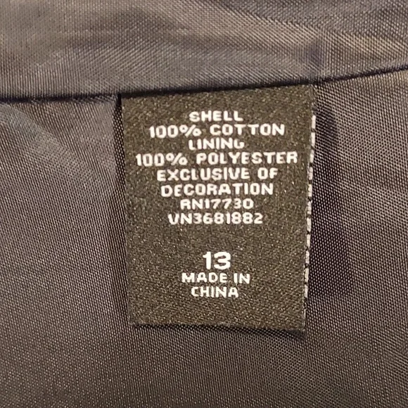 Anna Sui for Target Black & Grey Herringbone Studded Cage Mini Dress Size 13 - Picture 11 of 12